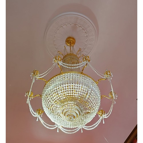 125 - A very large chandelier.