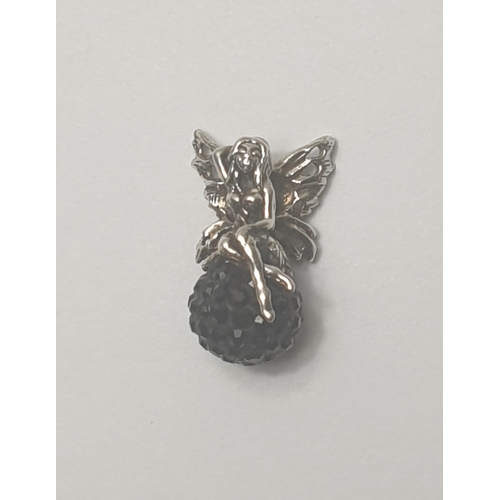 255 - 925 silver fairy pendant and 16