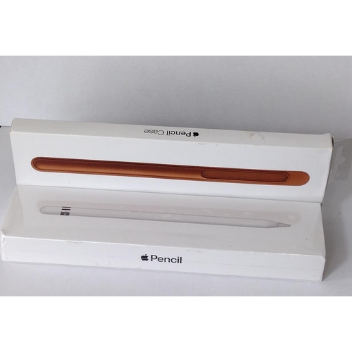 289 - New in box Apple Pencil (1st Generation) model A1603, together with Apple pencil case (saddle brown ... 