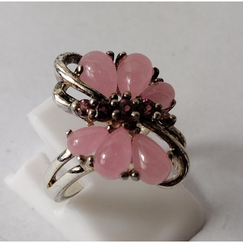 292 - .925 silver butterfly ring, size K½. Shipping Group (A).