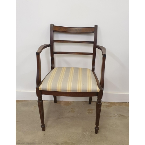 23 - A Regency design armchair. 84 x 57 x 52 cm.