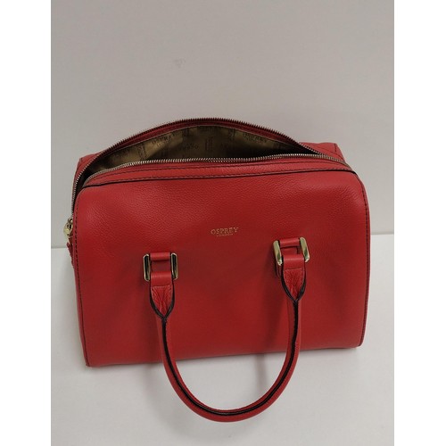 53 - 'Osprey' red handbag. Shipping Group (A).