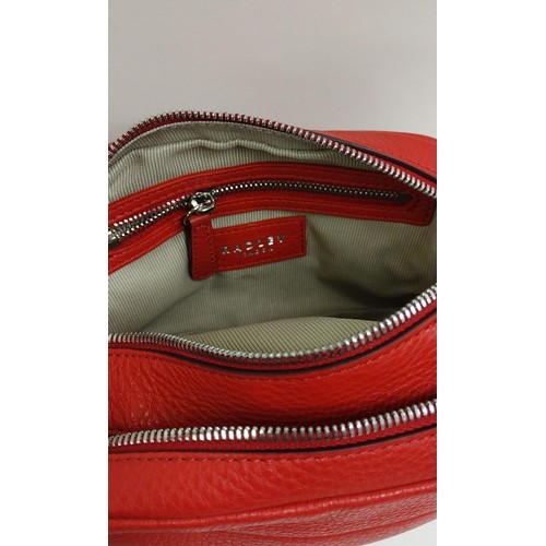 51 - 'Radley' red shoulder bag. Shipping Group (A).