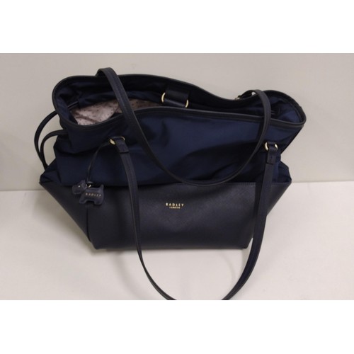 47 - 'Radley' navy blue handbag. Shipping Group (A).