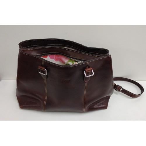 43 - 'Osprey' brown leather handbag. Shipping Group (A).