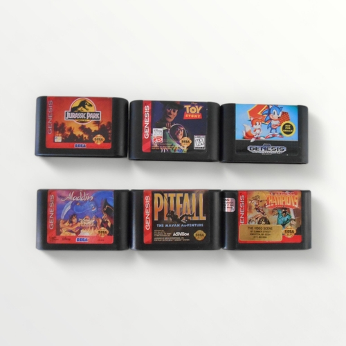 238 - Six original SEGA Genesis games cartridges. Shipping group  (A).