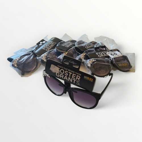 66 - Six pairs of Foster Grant sunglasses. Shipping group (A).