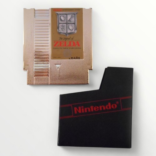 240 - 'The legend of Zelda' a gold Nintendo games cartridge with slip case. Shipping group (A).