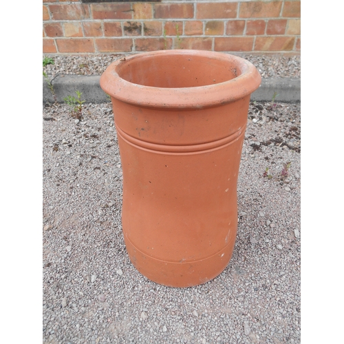 335 - As new terracotta chimney pot.