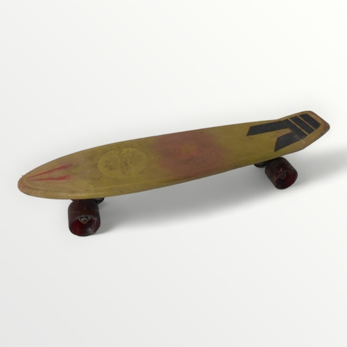 145 - Original 1970's Californian moulded plastic skateboard, 58cm long. Shipping group (B).