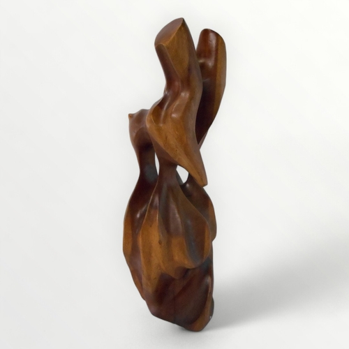 158 - Modernist carved wood 'torso'. 56cm high. Shipping group (B).