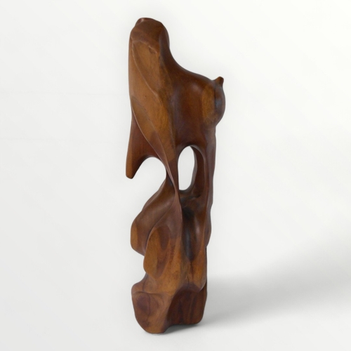 158 - Modernist carved wood 'torso'. 56cm high. Shipping group (B).