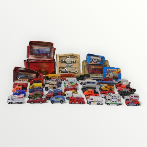 162 - A selection of die cast model vehicles some in original boxes. Shipping group (A).