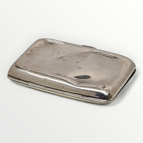 40 - Silver cigarette case, 64g. Shipping group (A).