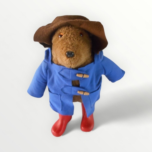 132 - Paddington Bear in traditional attire, 50cm tall. Shipping group (A).