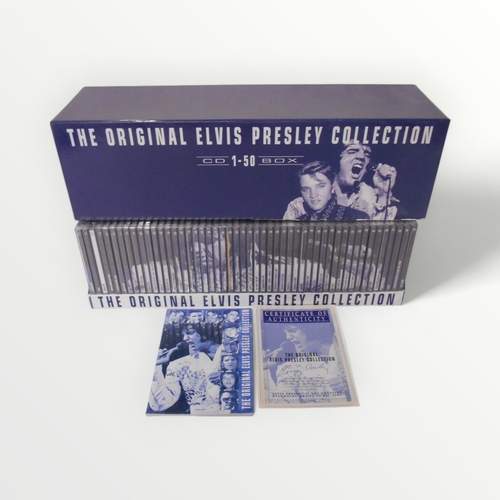 135 - As new 'The Original Elvis Presley Collection' 50 CD's housed in a display box with literature. Ship... 