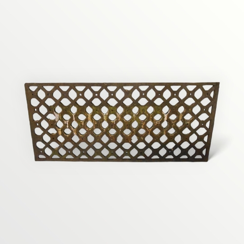 145 - Vintage cast iron cellar grating, 61 x 27cm.