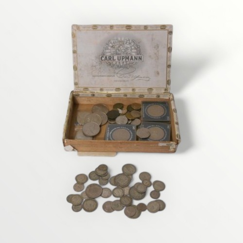 196 - Good collection of world coinage to include 'Crowns'. Shipping group (A).