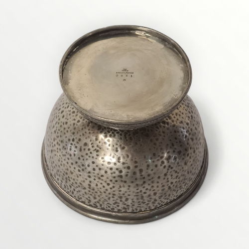 270 - Liberty's of London plain pewter pedestal bowl12.5cm high, together with an unnamed pewter comport. ... 