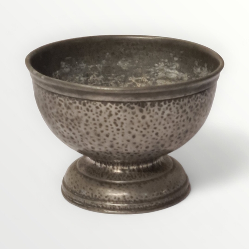 270 - Liberty's of London plain pewter pedestal bowl12.5cm high, together with an unnamed pewter comport. ... 