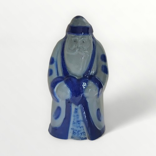 338 - Salt glazed Father Christmas pottery by Eldreth signed to base. Shipping group (A).