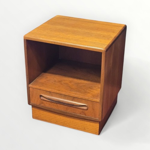 134 - G Plan teak bedside unit having single drawer,54 x 46 x 41cm