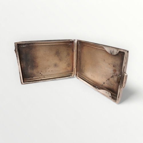 Silver matchbook case. Shipping group (A).