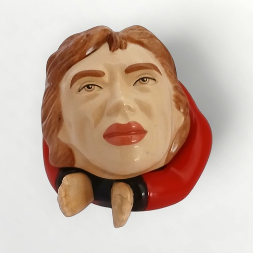 43 - Kevin Francis 'Mick Jagger face pot' 5.5cm high.Shipping group (A).