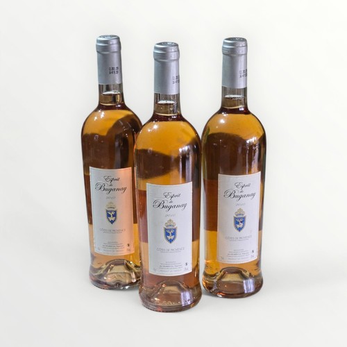 52 - Three bottles of 2010 Rosé, Domaine de Buganay Cotes de Provence 'Esprit de Buganay' . Shipping grou... 