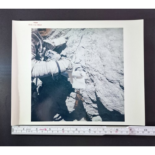 8 - Two NASA Official Red Number Photographs Apollo 16, 1972 -NASA Official issue photography on Kodak P... 