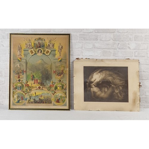 8 - Knights of Pythias Lithograph and a Print - Lithograph the Knights of Pythias.

Postage Band D