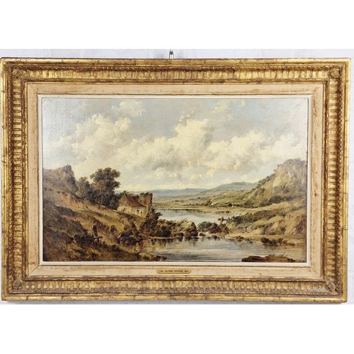 11 - Alfred Vickers (1786-1868) Oil on Canvas Landscape.
British artist Alfred Vickers is predominantly k... 