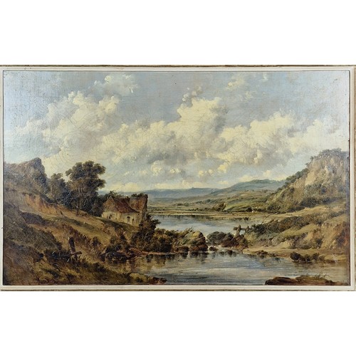 11 - Alfred Vickers (1786-1868) Oil on Canvas Landscape.
British artist Alfred Vickers is predominantly k... 