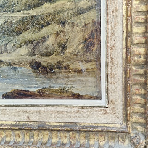 11 - Alfred Vickers (1786-1868) Oil on Canvas Landscape.
British artist Alfred Vickers is predominantly k... 