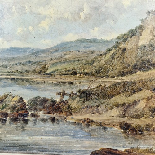 11 - Alfred Vickers (1786-1868) Oil on Canvas Landscape.
British artist Alfred Vickers is predominantly k... 