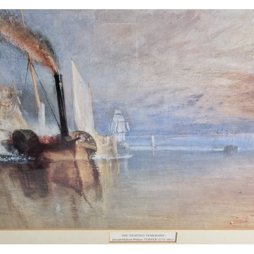 14 - Two Modern Prints - The Fighting Temeraire by Turner and The White Porch by William Russell Flint