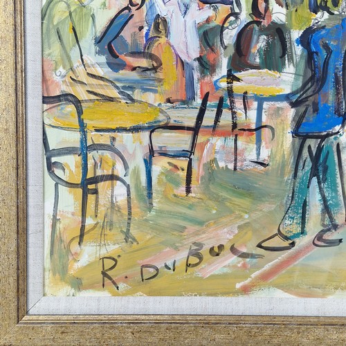 15 - Original Roland DuBuc (1924-1998) Signed French Street Scene 'Le St Jean' Gouache on paper 74 x 59cm