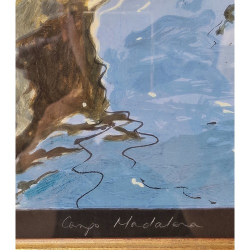 31 - Limited Edition Hand Coloured Lithograph of Campo de la Maddalena in Venice - No.32 of 175. Signed b... 