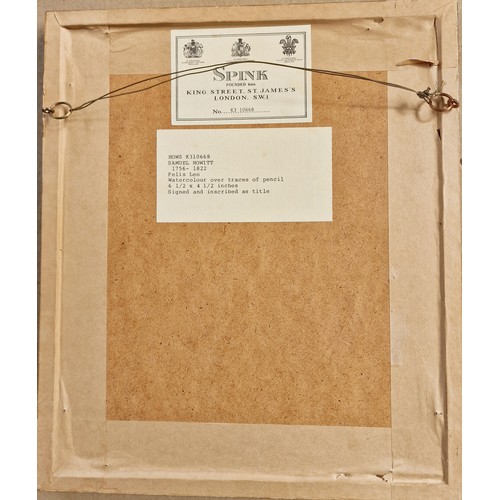 47 - Samuel Howitt (1756 - 1822) - an original Watercolour over pencil 'Felis Leo' signed and inscribed t... 