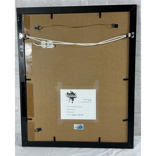 52 - Deborah Copeland signed Acrylic…View of an Edinburgh Street