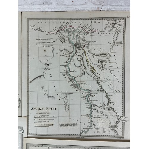 46 - Six Maps depicting ancient countries, Engraved by J&C Walker 1830 - 1840 Published by Baldwin and Cr... 