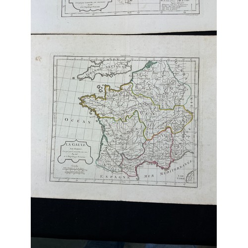 27 - Two French Revolutionary Period Maps: La Gaule after Robert de Vaugondy Circa 1794 - 95.
Along with ... 