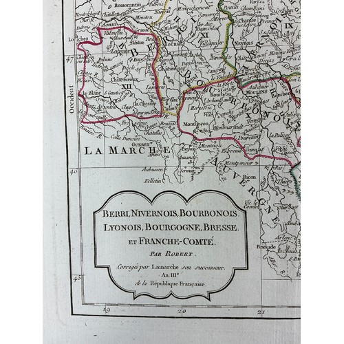 27 - Two French Revolutionary Period Maps: La Gaule after Robert de Vaugondy Circa 1794 - 95.
Along with ... 