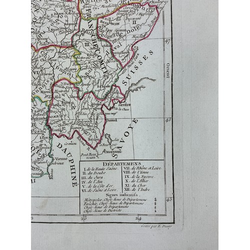 27 - Two French Revolutionary Period Maps: La Gaule after Robert de Vaugondy Circa 1794 - 95.
Along with ... 