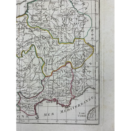 27 - Two French Revolutionary Period Maps: La Gaule after Robert de Vaugondy Circa 1794 - 95.
Along with ... 