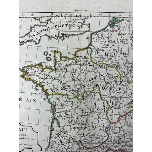 27 - Two French Revolutionary Period Maps: La Gaule after Robert de Vaugondy Circa 1794 - 95.
Along with ... 