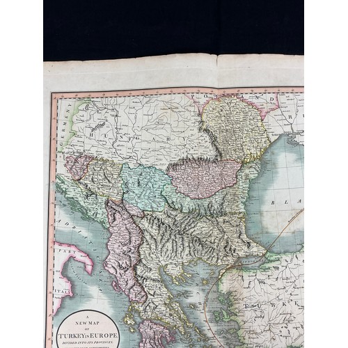 18 - A New Map of Turkey in Europe divided into its Provinces circa 1801 - Engraved and Published by John... 