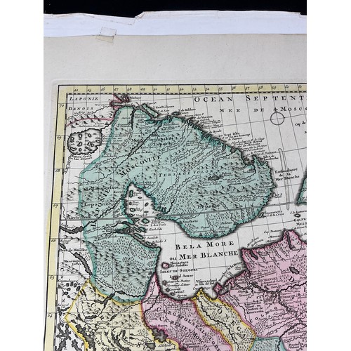 6 - Fine Late 18th Century Engraved Map Tilted 'Carte Nouvelle de Moscouie