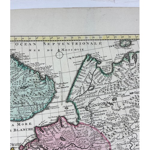 6 - Fine Late 18th Century Engraved Map Tilted 'Carte Nouvelle de Moscouie