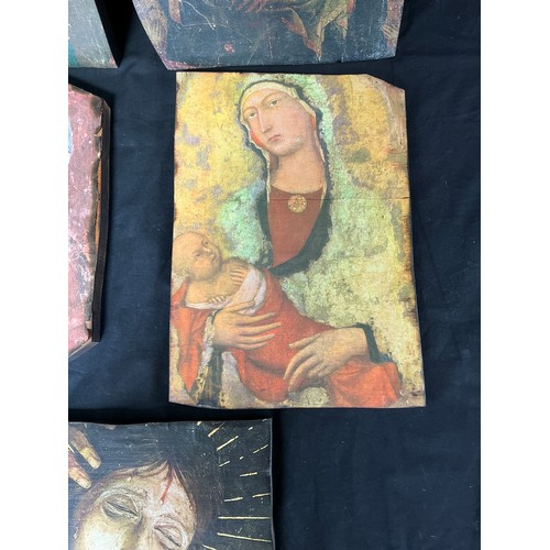 12 - Icons on Wood - five artworks screen printed on reclaimed timber

Postage band B